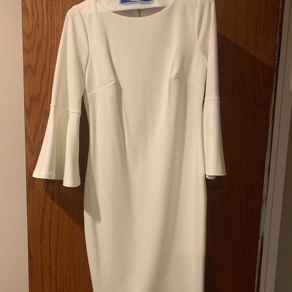 Calvin Klein Bell Sleeve Boat Neck Dress
